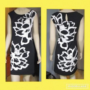 Studio by London Times Sleeveless Dress - B/W